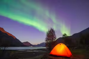 Luisa Schaffner, Camping unter the Northern Lights norway